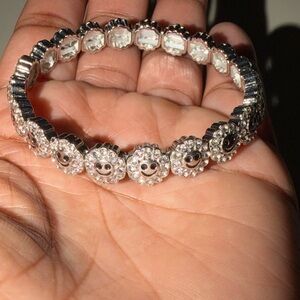 Silver Smiley Bracelet